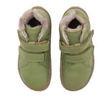 Lade das Bild in den Galerie-Viewer, Froddo Kinder Stiefeletten - BAREFOOT WINTER FURRY Olive