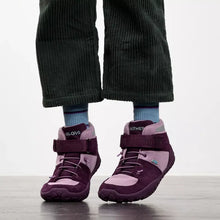 Lade das Bild in den Galerie-Viewer, Affenzahn Wintersneaker Leder Dreamer Traubenrot